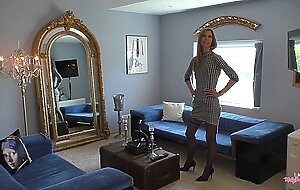Skinny melly fucked to orgasm. long legs, suspenders and horny for sex! dream woman!