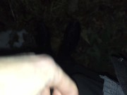 QUICK, RISKY CUM OUTSIDE IN VIEW OF HIGHWAY | VANYA VENIKOV