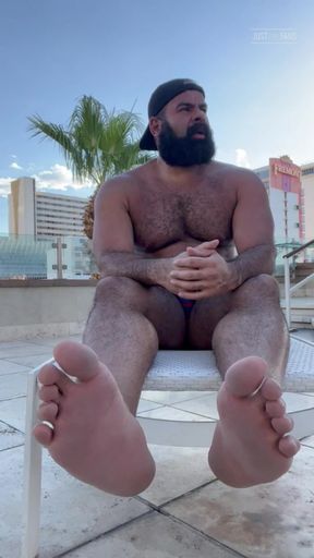 Vegas Bear Pool party