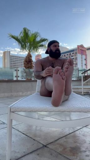 Vegas Bear Pool party