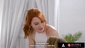 Sexy Masseuse Lacy Lennon Goes All Out To Please Her Client Kristen Scott