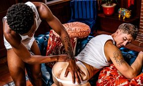 Black lover grants his partner endless BBC in that fine ass