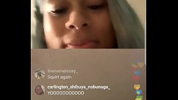 Phat ass lightskin twerks and squirts on ig live