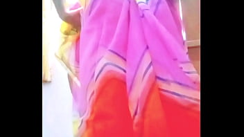Indian Gay Crossdresser in Rainbow Saree making pride for lgbt xxx