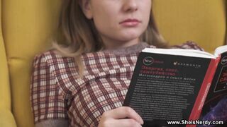 She Is Nerdy - Lana Broks - Sexy book rat spanking & fuck