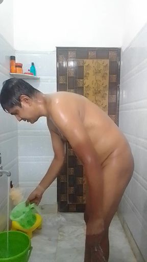 Ass fingered in bathroom.