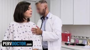 Naughty Teen Dharma Jones Rides The Doctor'_s Big Fat Dick To Cure Her Back Ache - Perv Doctor