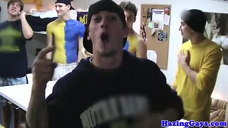 Masturbating straight twinks pounded in ass