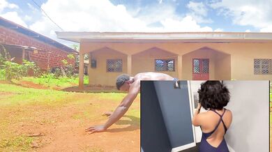 Hot MILF gym workout reaction sexy fitness latina”