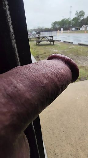 Super Mushroom Cock POV public pissing
