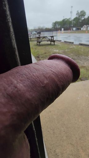 Super Mushroom Cock POV public pissing