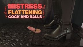 Sadistic Mistress Flattening Your Balls and Cock (Close Version) - TamyStarly - Cock Balls Crush Trample, Shoejob, Bootjob, CBT, Ballbusting, Trampling, Stomping
