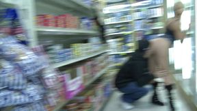 Crazy couple just had hardcore sex in the supermarket