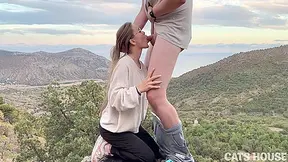 Conquered Her Clit On The Mountain
