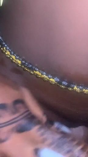 Hardcore ebony Teen Riding Hard BBC In Creamy  juicy Pussy cowgirl POV   Clip 1