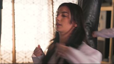 Megan Mistakes Leaves the Dojo with Her Karate Teacher'_s Cum Inside Her - Cobra Kai Porn Cosplay Parody