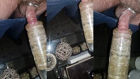 m4rkus77cgn - update #10 - m4rkus77 fucks fleshlight outdoors und fills it with hot cum