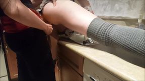 Lesbian Tgirl Kitchen Whore Dominated