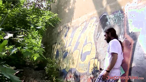 Long bearded amateur guy Squirell likes jerking off & draining his long prick d