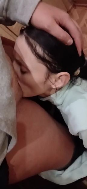 I Cum in Her Mouth in One Minute Because My Stepmother Had Already Started to Open the Front Door
