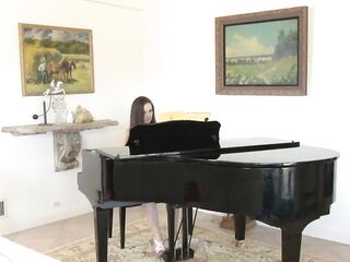 Hot older brunette hair teaches the art of clitoral climax