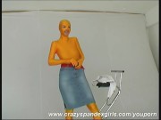 Yellow fullbody spandex strip