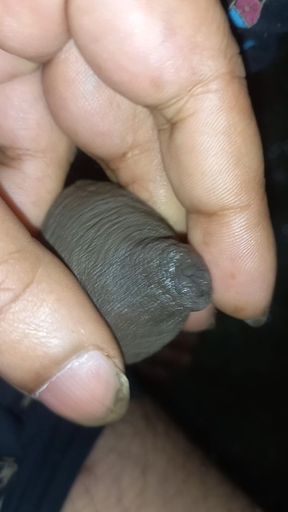 Tight Foreskin Phimosis Cock Closeup Pissing and Jerking