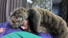 Milfycalla- Face Fuck,cum Play and Masturbation While Wearing a Fur Coat and Long Red Boots Ep 211