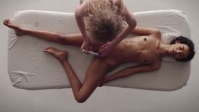 Angeliques First Lesbian Orgasm Massage