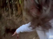 QUE RICA ADRENALINA! me chupa las tetas con el Lush en un parque