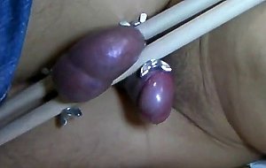 Testicle   Cumshot very painful ballbusting