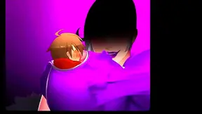 Seductive Hentai Milf Enjoys Horny Blowjob from Young Stud