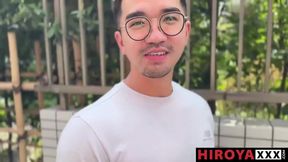 Muscled Hiroya destroys Tezros tight asshole bareback deepthroat hardcore