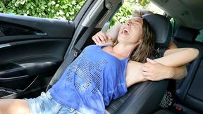 VERONIQUE TICKLES THE BEAUTIFUL MAHIA IN THE CAR - HD WMV