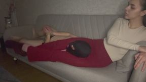 Mistress Jennifer’s Inescapable Headscissors Coruel Punishment Tied Slave Bondage