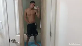 Latin Boy Roman Blake Beating Off