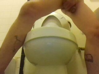 Hovering Over My Shitter, As I Pee