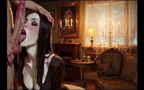 Japanese Emo MILF Sucks and Fucks a Huge Cock