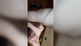 Petite Red Head Madame Red Sucks a Big Cock and Creams on Dick and Receives a Deep Creampie