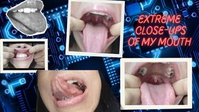 Extreme close-ups of my mouth