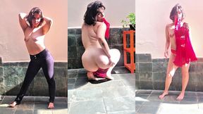 clothing try on: having fun under the sun