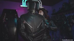 Strapped in full leather _Mistress Lunatika