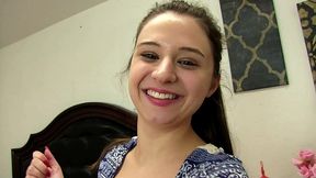 elektra rose deep throat blowjob ends in facial cumshot
