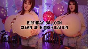 Birthday Balloon Clean Up Bimbofication