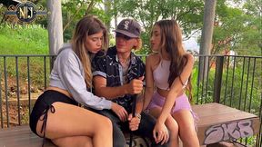 Blind man, Whore stepsisters! Sofia &amp_ Molly Smith!