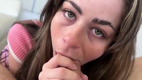 Blonde Honey First Sucks Dude Harder For Throbbing Cock&#x1F346;