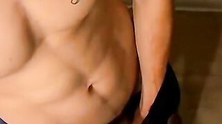 Alexx showing his weird undies fetish while rubbing his dick