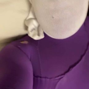 Encasement Orgasm with Sock Mask