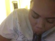 Beautiful Big Booty Redbone MILF Blowjob