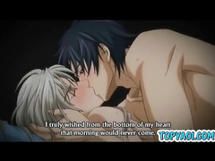 gay senpai anime gets hardcore sex by his partner
